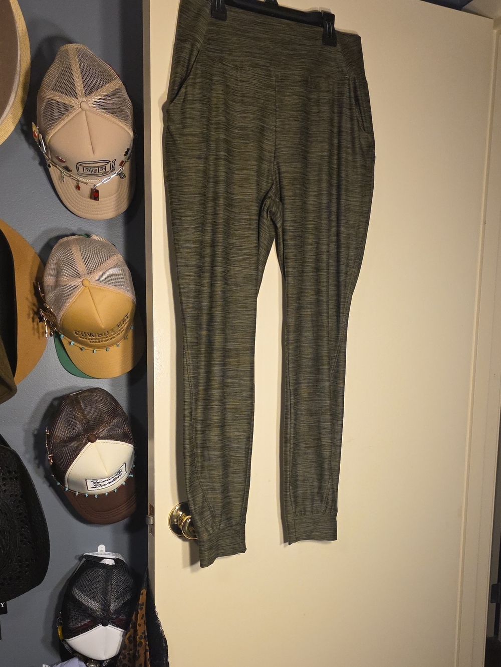 all in motion Olive Green Marled Active Jogger Leggings
